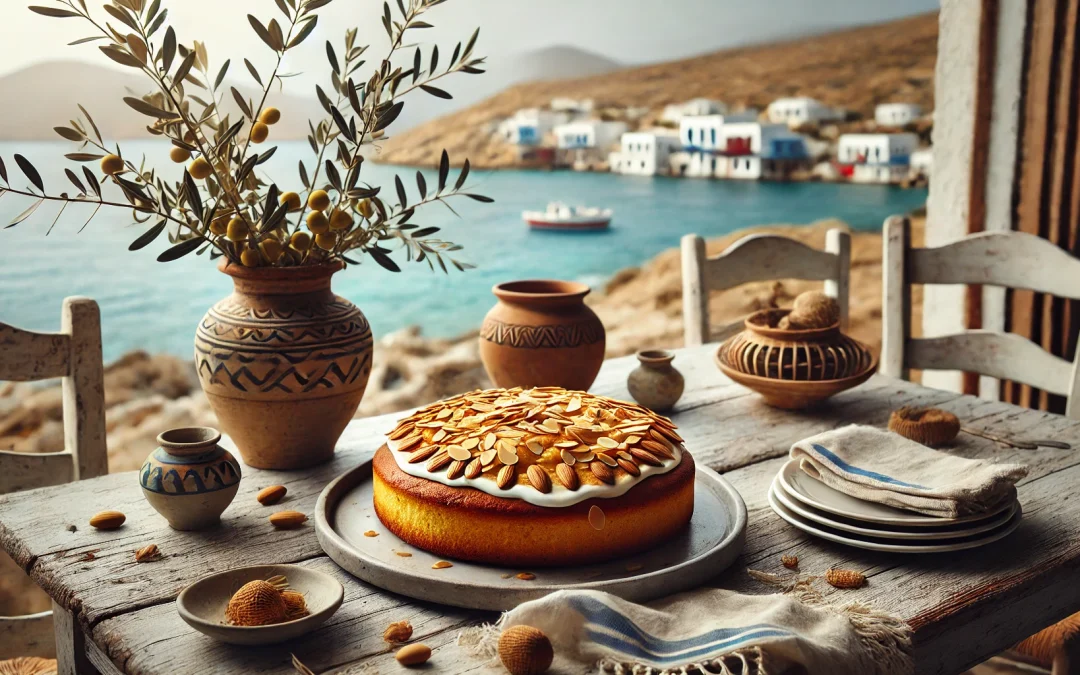 Gâteau fondant aux amandes et yaourt grec
