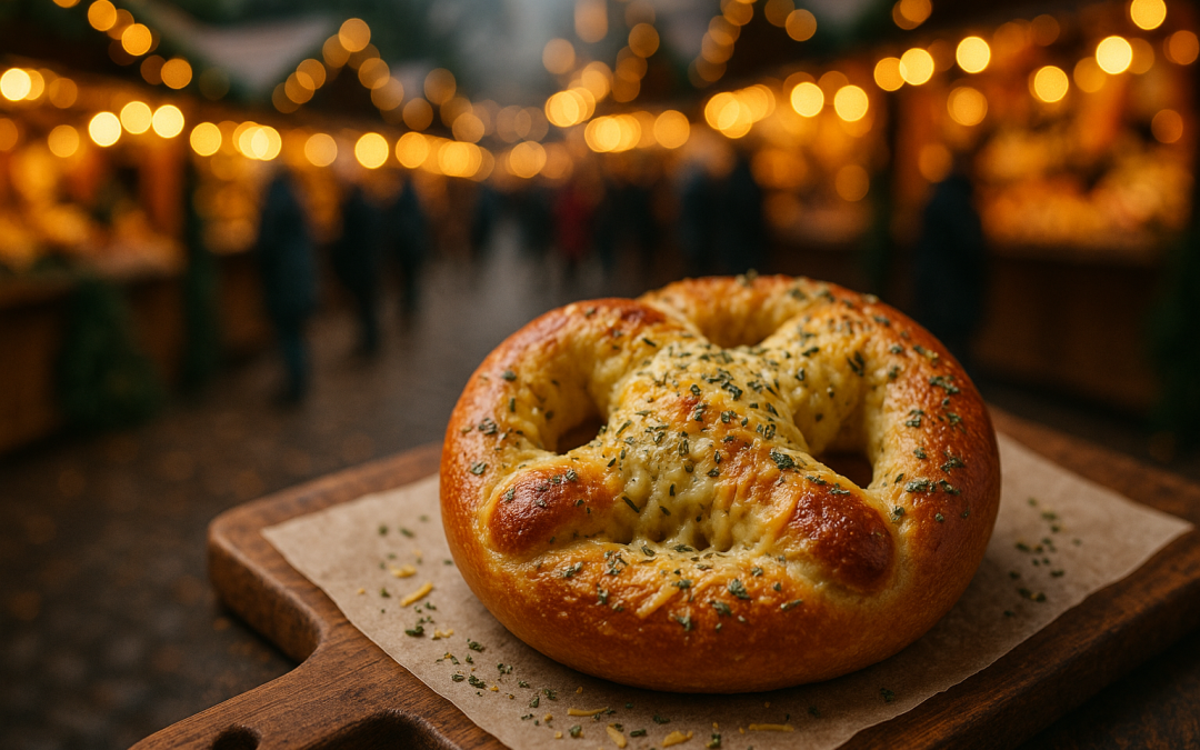 Bretzels gourmands au fromage et aux herbes
