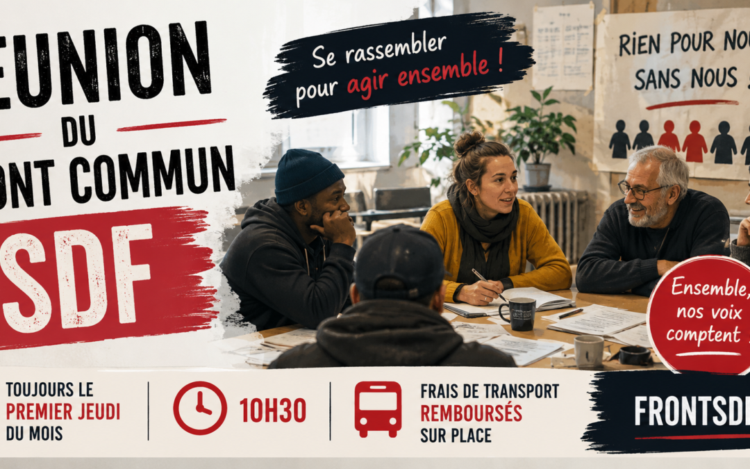 Réunion mensuelle du Front Commun SDF